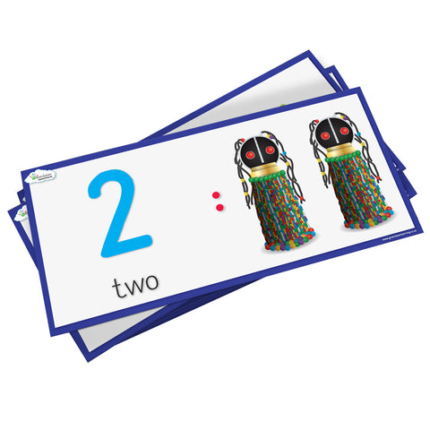 Frieze Number Cards English 1 - 20