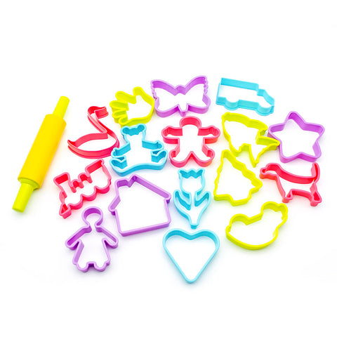 Dough Cutter Set Pastel 17pc