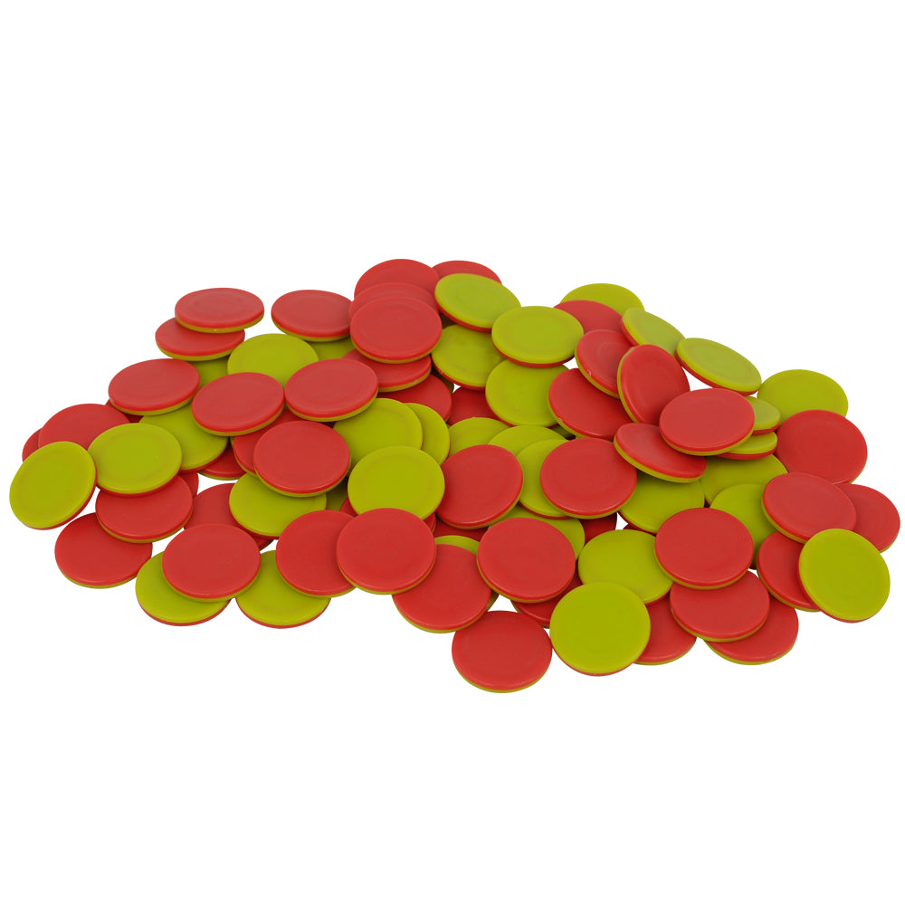 Counters Two Colour 25mm 200pcs in Polybag