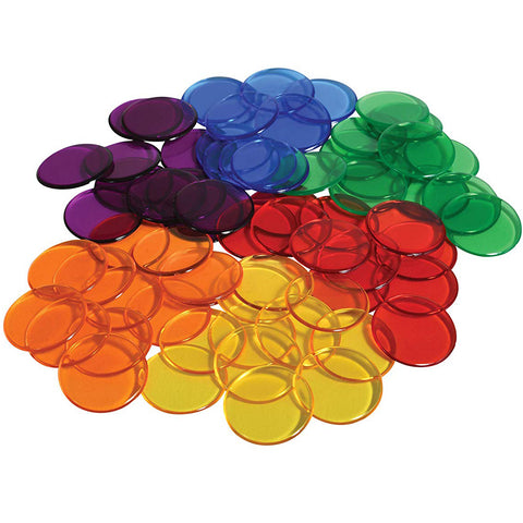 Counters Translucent Round 25mm 300pc in Polybag