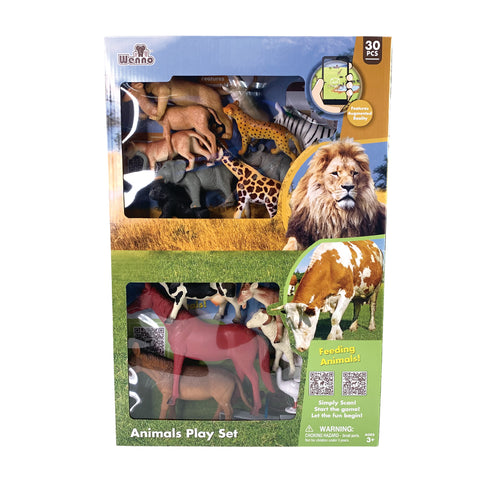 National Geographic Wild and Farm Animal Playset 30pc