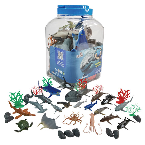 National Geographic Ocean Animals Playset 40pc in Bucket
