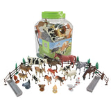 National Geographic Farm Animals Playset 40pc in Bucket