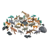 National Geographic Jungle Animal Playset 45pc in Bucket