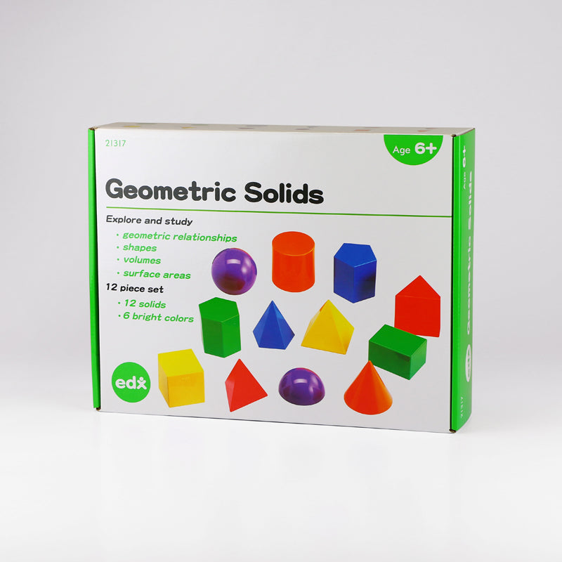 Geometric Solids 8cm, 12 Shapes