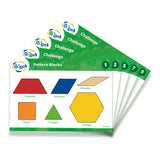 Pattern Blocks Plastic 250pc with 5 Activity Cards