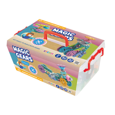 Junior Engineer Magic Gears 62pc (New Colours)