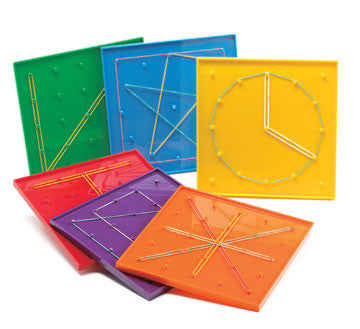 Geoboards 22cm (11 x 11 pin) 6pc isometric