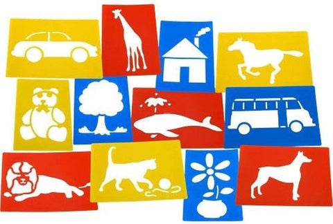 Giant Stencils Assorted 12pc