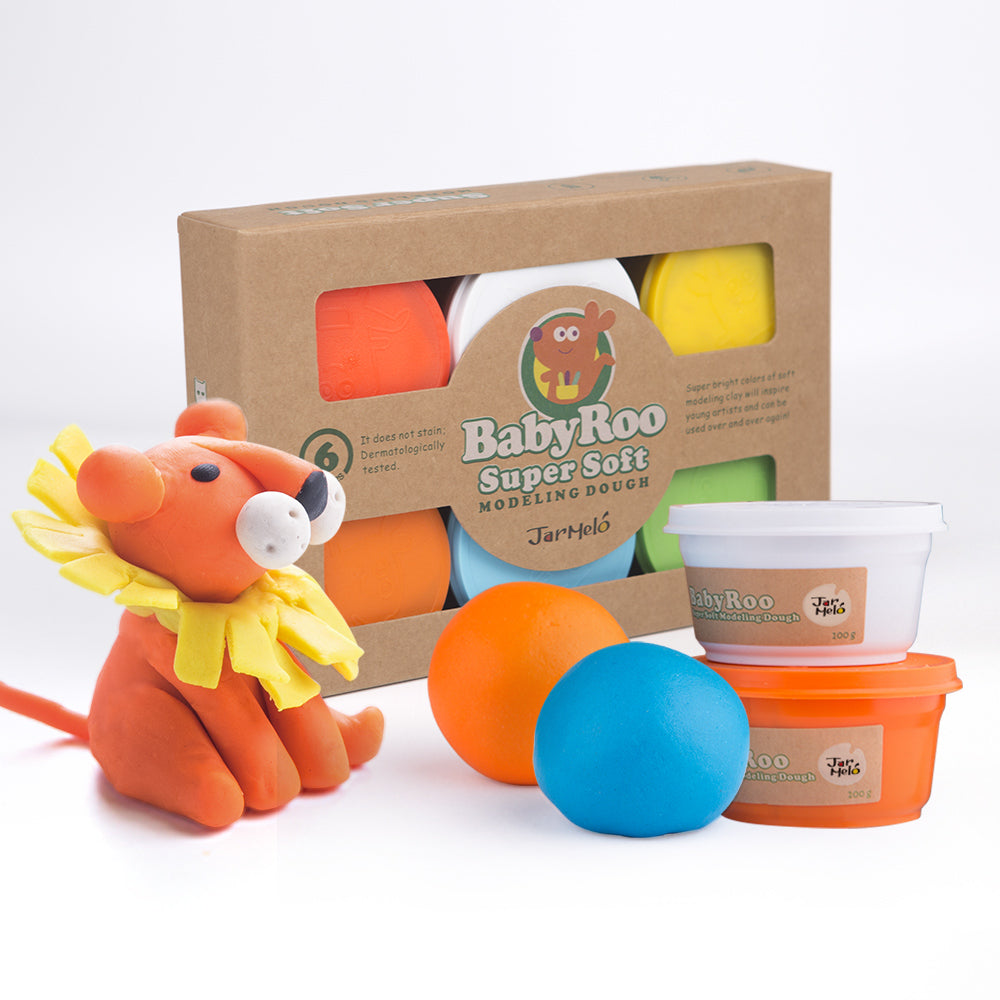 Baby Roo Super Soft Modelling Dough 6 Colours