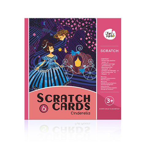 Scratch Cards Set Cinderella 6pc