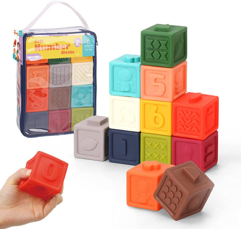 Let's Play: Soft Numbers Blocks 17pc