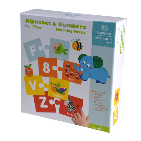 Let's Exercise: Alphabet And Number Matching Puzzle 72pc