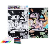 Velvet Colouring Kit: Dinosaur