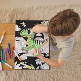 Velvet Colouring Kit: Dinosaur