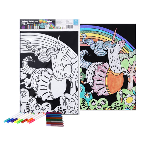 Velvet Colouring Kit: Unicorn