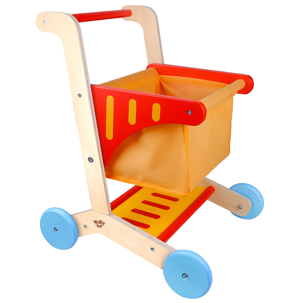 Wooden Shopping Trolley