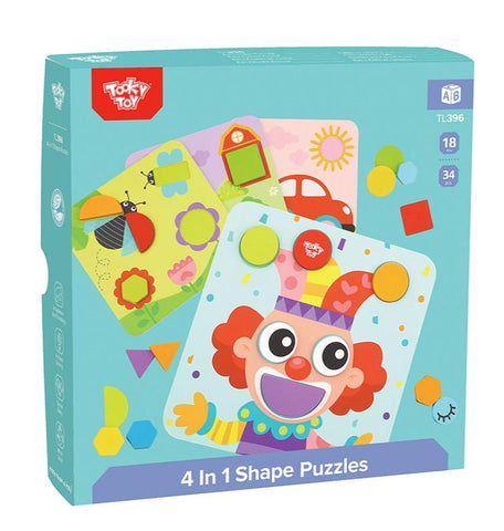 4 in 1 Shape Puzzles 34pc