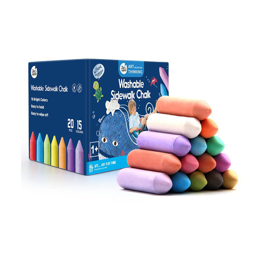 Sidewalk Chalk Washable 15 Colours 20pc