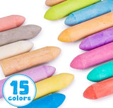 Sidewalk Chalk Washable 15 Colours 20pc