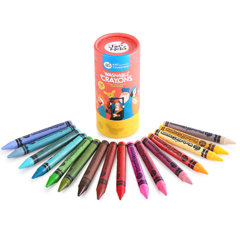 Wax Crayons Washable 16 Colours