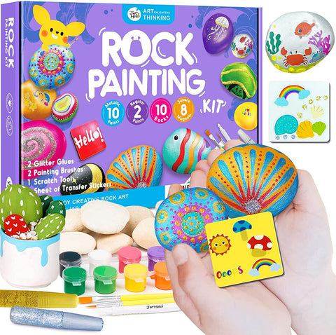Rock Painting: With Metallic Paints & Glitter Glues