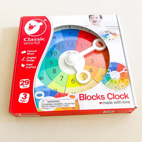 Blocks Clock 29pc