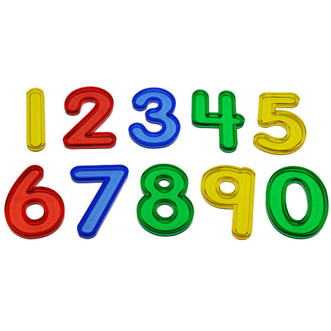 Translucent Tactile Numbers 0 - 9, 30pc