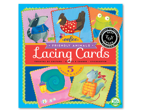 Lacing Cards Friendly Animals