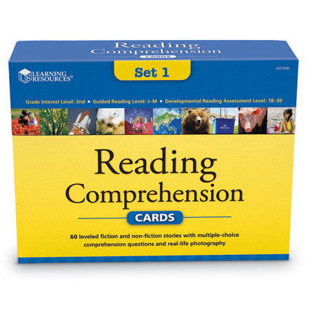 Reading Comprehension Cards Set 1 - Ages 7+ (Grade 2) - iPlayiLearn.co.za