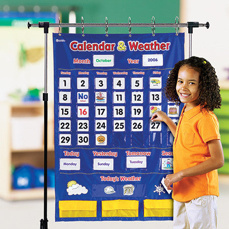 Calendar & Weather Pocket Chart - iPlayiLearn.co.za