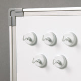 Magnetic Hooks Set of 5 White - iPlayiLearn.co.za
 - 2