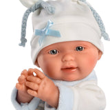 Llorens - Newborn Baby Boy Doll with Cushion, Clothing & Accessories: Bebito 26cm