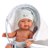 Llorens - Newborn Baby Boy Doll with Baby Bag, Clothing & Accessories: Bebito - 26cm