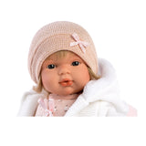Llorens - Baby Girl Doll Lola with Crying Mechanism, Clothing, Blanket & Accessories 38cm