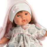 Llorens - Baby Girl Doll Lola with Clothing, Blanket & Accessories 38cm