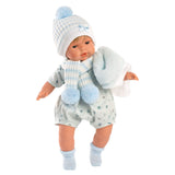 Llorens - Baby Boy Sasha with Crying Mechanism, Clothing & Accessories 38cm