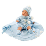 Llorens - Baby Boy Doll with Crying Mechanism & Blanket: Joel - 38cm