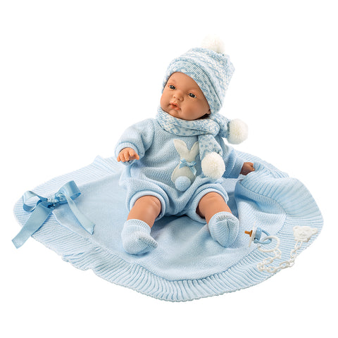 Llorens Dolls: Baby Boy Joel with Blue Blanket 38cm