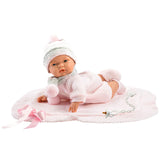 Llorens - Baby Girl Doll with Crying Mechanism & Blanket: Joelle 38cm