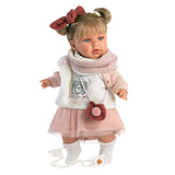 Llorens - Baby Girl Doll Julia with Crying Mechanism, Clothing & Accessories 42cm (Mechanism Optional)