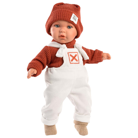 Llorens - Baby Boy Doll Enzo with Crying Mechanism, Clothing & Accessories 42cm