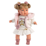 Llorens - Baby Girl Doll Julia with Crying Mechanism, Clothing & Accessories 42cm