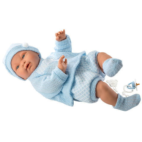 Llorens Dolls: Hugo 45cm (Anatomically Correct, Blue Pyjamas)