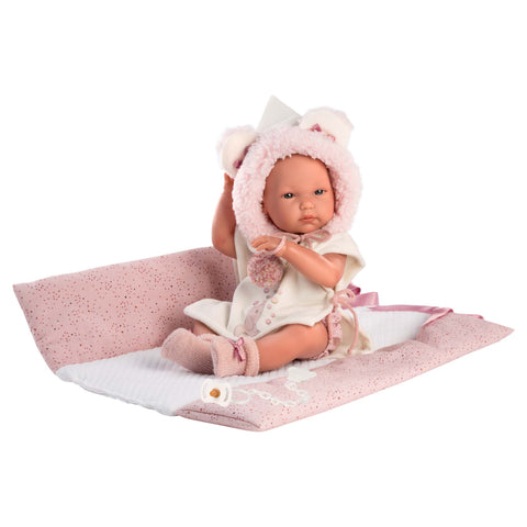 Llorens - Newborn Baby Girl Doll with Changing Mat/Blanket, Clothing & Accessories: Bimba 35cm