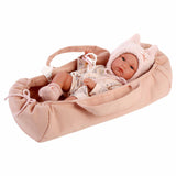 Llorens - Newborn Baby Girl Doll with Carry Cot, Clothing & Accessories: Bimba - 35cm