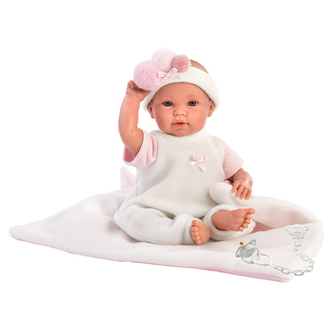 Llorens Dolls: Girl Ice Doll Pink with Swaddling Blanket 36cm