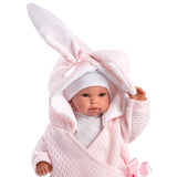 Llorens - Baby Girl Doll with Crying Mechanism, Deluxe Bunny Blanket, Clothing & Accessories: 36cm