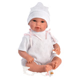 Llorens Dolls: Newborn Girl with Pink Bunny Sleeping bag 36cm