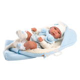 Llorens Doll: Baby Boy Nico with Light Blue Sleeping Bag 40cm